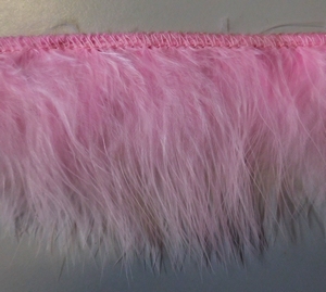 Feather Fringe Marabou 7.5cm (10 m), Light Pink